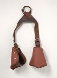 Tough-1 Kids Nylon Slip-On Stirrup Set (Hooded Stirrups) - Brown - Kids