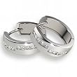 Goldmaid-Creolen 925 Sterlingsilber 20 Zirkonia Me O445S