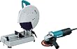 Makita 2414NBX2 14-Inch 15-AMP Abrasive Cutoff Saw (with 4 1/2" Angle Grinder)