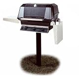 MHP Gas Grills WRG4DD Infrared Natural Gas Grill W/ SearMagic Grids On In-Ground Post