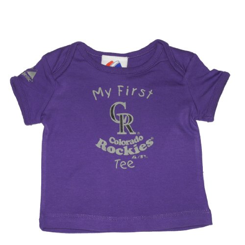 Infant / Baby MLB Colorado Rockies My First Tee T-Shirt - Purple (Size: 12)
