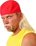 Adult Hulk Hogan Costume Wig and Mustache