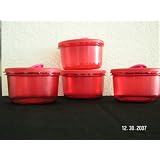 Click here to buy Tupperware Set of 4 - 1.5 cup Microwave Containers. Red by Tupperware.