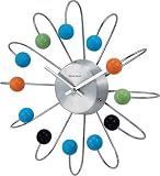 Retro Atomic Wall Clock Modern Eames Decor Verichron
