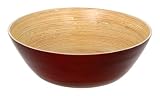 Simply Bamboo Glossy Mahogany Serving Bowl 14-in.