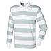 Front Row Men's Striped Sports Rugby Polo Shirt