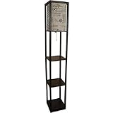 UPC 702992836437 product image for Mainstays Shelf Floor Lamp with Script Shade | upcitemdb.com