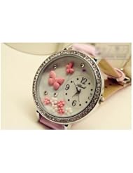 2014 NEW DESIGN Butterfly Polymer Clay Handmade Wrist Watch for Women Ladies Girls + Red Box
