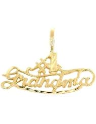 #1 Grandma Pendant Charm 14K Bracelet Necklace Jewelry