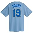 Robin Yount Milwaukee Brewers Cooperstown Name and Number T-Shirt