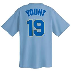 Robin Yount Milwaukee Brewers Cooperstown Name and Number T-Shirt