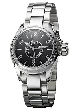 Hamilton H77251135 Khaki Navy Seaqueen Black Dial Stainless Steel Women's Watch