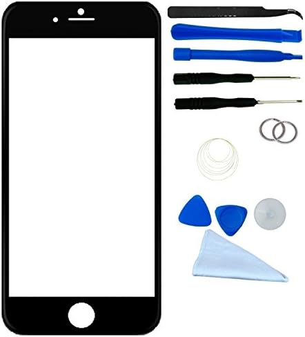 Wefixxit® Premium Front Screen Glass Lens for cellphone IPHONE 6 BLACK Replacement & Repair Kit with Tool Kit by Wefixxit (iphone6-BK-glass)