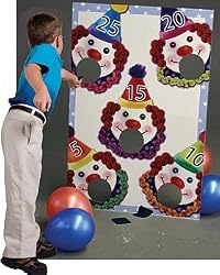 Clown Ball Toss Game