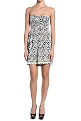 Cotton/Nylon/Spandex Pleated Embroidered Floral Print Mini Dress 