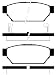 Produkt-Bild: AUTEK Bremsbel&auml;ge hinten MITSUBISHI COLT 1.6GLXi16V 1.3GLi12V 1.8GTi16V LANCER 1.6GLXi16V 2.0D CARISMA 1.6 1.9TD 1.816V 1.816VGDI SMART FORFOUR 1.1 1.5BRABUS 1.5CDI
