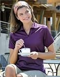 Women's Aura poly basket knit johnny collar golf shirt