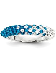 Sterling Silver Swarovski Elements Durham Spirit Domed Ring