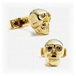 Vermeil Skull Cufflinks