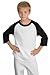 SPORT-TEK Youth Colorblock Raglan Jersey F20 White/Black