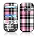 Pink Plaid Design Protective Skin Decal Sticker for Palm Centro Cell Phone