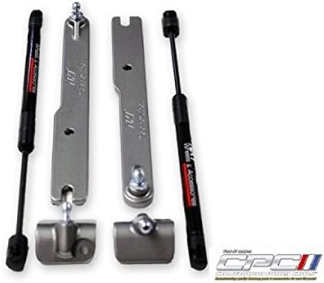 Mustang 2011-2014 V6 GT Gas Strut Hood Lift Kit Bolt in Natural Color