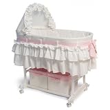 Rocking Bassinet with Storage Baskets