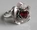 Twilight Inspired Ring~ Red Rose Meadow Ring ~ Single Drop of Blood~ Rare Ring!!
