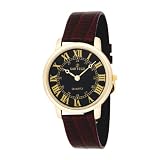 Sartego Hommes SEN742R Tol&egrave;de bracelet en cuir Montre &agrave; quartz