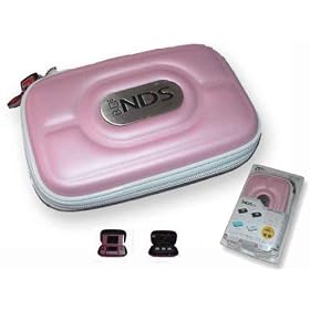 NINTENDO DS LITE NDSL PEARL PINK CARRY CASE