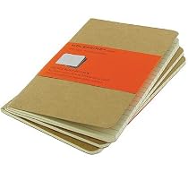 Moleskine Pack Of Notebooks. Ruled Small Kraft Design From Paperchase