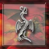 Gothic Pewter Pendant - Dragon