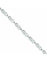 0.5 Carat 14K White Gold Diamond Bracelet