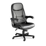 41iAaAyH10L. SL160  MAYLINE COMPANY Big & Tall Executive Chair with Upholstered Arms, Black Leather