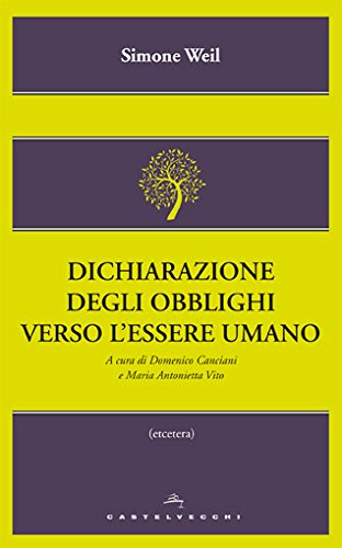 Dichiarazione degli obblighi verso l'essere umano (Etcetera) (Italian Edition)