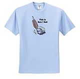 Dooni Designs Funny and Humorous Designs - This Is How I Roll Vacuum Housewife Housekeeper Design - T-Shirts - Youth Light-Blue-T-Shirt Large(14-16)