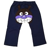アンパンマン 3キャラ ミニ裏毛　ロング丈パンツ ネイビー◇90cm