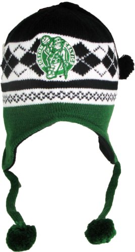 Boston Celtics Argyle Beanie Hat/Cap