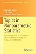 Topics in Nonparametric Statistics: Proceedings of the First Conference of the International Society for Nonparametric Statistics (Springer Proceedings in Mathematics & Statistics)