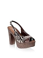 JULIE JULIE Sandalias de tacón (Pardo)