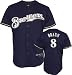 Milwaukee Brewers Ryan Braun Alternate Navy Youth JerseySmall (8)