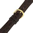 Watch Band Brown Crocodile Grain Padded Mens Strap 20 millimeter Watch Band Brown Crocodile Grain Padded Mens Strap 20 millimeter