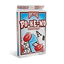 Original Bicycle Pokeno Game PO-KE-NO Red Box Large Face Jumbo Index 12 Boards with Chips