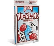 Original Bicycle Pokeno Game PO-KE-NO Red Box Large Face Jumbo Index 12 Boards with Chips