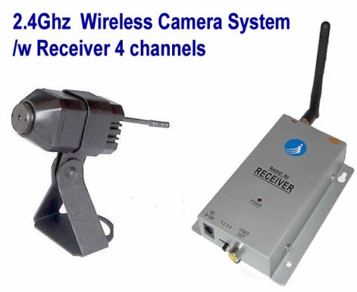 2.4 Ghz Hidden Mini Pinhole Nanny / Spy Wireless Color Video Camera