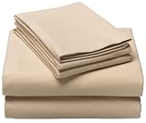 Pinzon 200-Gram Supima Velvet Flannel Queen Sheet Set, Taupe