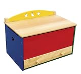 41iAkdHhGvL. SL160  Kids Toy Box with Moon and Stars Design in Multi Finish