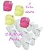Softbums SUPER Dry Touch Cloth Diaper 24 Pack Includes 4 Echo Diaper Shells with Slide2Size (Newborn Size)