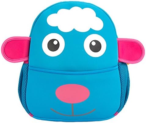 Baby Boys Girls Toddler Preschool Zipper Backpack Children Bags (Lamb Blue)