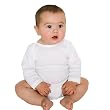 American Apparel 4041 Infant Baby Rib Long Sleeve One-Piece